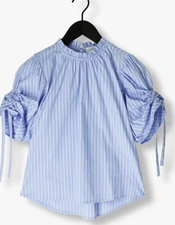 CO'COUTURE e blouses diviacc puff ss blouse lichtblauw Discount