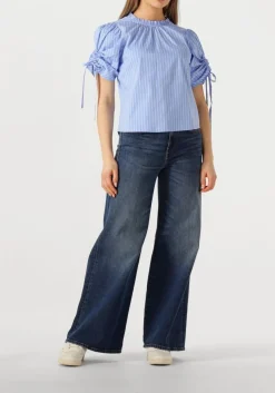 CO'COUTURE e blouses diviacc puff ss blouse lichtblauw Discount