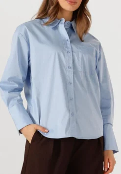 CO'COUTURE e blouses poppy cuff shirt lichtblauw Clearance