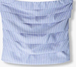 CO'COUTURE e top teacc stripe tube top lichtblauw Hot