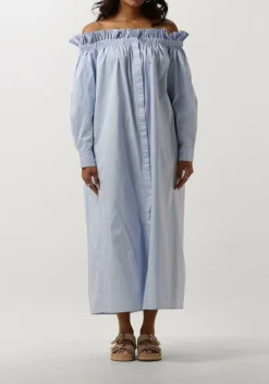 COPENHAGEN MUSE e midi jurk cmshirley-dress lichtblauw Discount