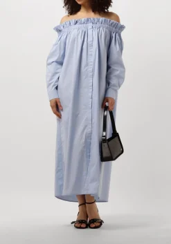 COPENHAGEN MUSE e midi jurk cmshirley-dress lichtblauw Discount