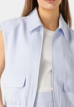 DANTE6 e gilet rowen waistcoat lichtblauw Best