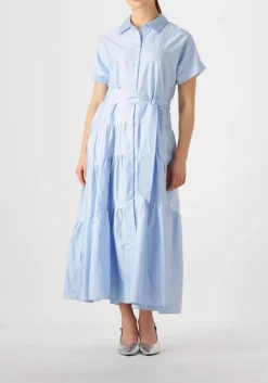 DEVOTION e maxi jurk ear lichtblauw