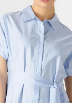 DEVOTION e maxi jurk ear lichtblauw