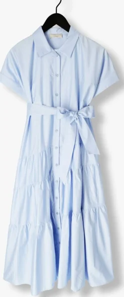 DEVOTION e maxi jurk ear lichtblauw