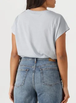 DRYKORN e t-shirt vanope lichtblauw Hot