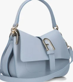 FURLA e handtas flow mini top handle lichtblauw Hot