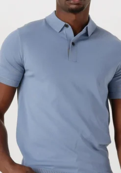 GENTI e polo polo button ss k2046-1260 lichtblauw Best