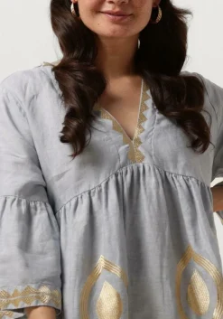 GREEK ARCHAIC KORI e mini jurk 230645 lichtblauw New