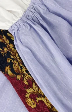 MES DEMOISELLES e maxi jurk wiki lichtblauw Discount