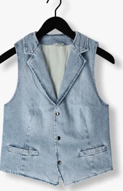 PENN & INK e gilet waistcoat lichtblauw Online