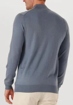 PROFUOMO e coltrui pullover mock neck merino lichtblauw Online
