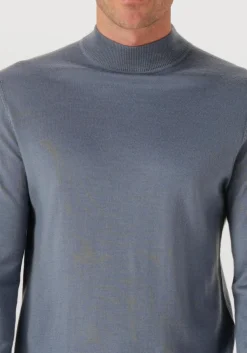 PROFUOMO e coltrui pullover mock neck merino lichtblauw Online
