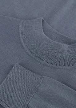 PROFUOMO e coltrui pullover mock neck merino lichtblauw Online