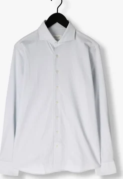 PROFUOMO e klassiek overhemd shirt x-cutaway japanese knitted lichtblauw Discount