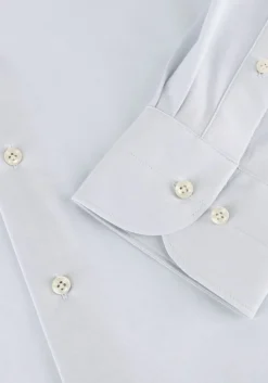 PROFUOMO e klassiek overhemd shirt x-cutaway japanese knitted lichtblauw Discount