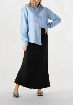 RESORT FINEST e blouses shirt 100% linen lichtblauw Outlet