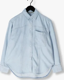 SECOND FEMALE e blouses irvin denim shirt lichtblauw Clearance