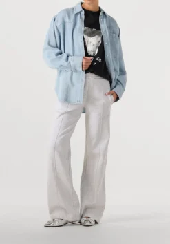 SECOND FEMALE e blouses irvin denim shirt lichtblauw Clearance