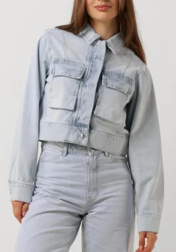 SECOND FEMALE e spijkerjas fira jacket lichtblauw Hot