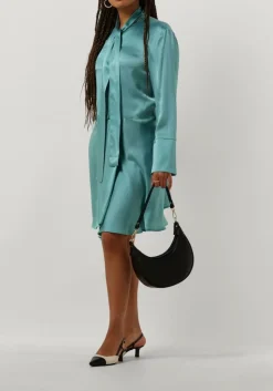 SEMICOUTURE e mini jurk maya dress lichtblauw