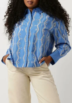 SUNCOO e blouses lydia lichtblauw New
