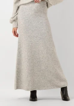 AIMEE THE LABEL lichtgrijze maxirok carlaa lichtgrijs Discount