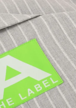 ALIX THE LABEL lichtgrijze gilet ladies woven pinstripe waistcoat lichtgrijs Clearance