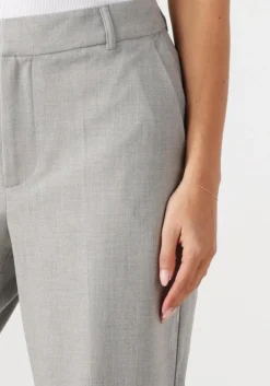 ALIX THE LABEL lichtgrijze pantalon ladies woven foil stripe pants lichtgrijs Sale