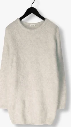 AMERICAN VINTAGE lichtgrijze midi jurk niby lichtgrijs Best