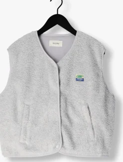 AMERICAN VINTAGE lichtgrijze gilet hoktown lichtgrijs Best