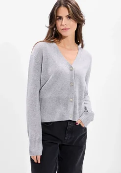 CLOSED lichtgrijze trui v neck cardigan lichtgrijs Clearance