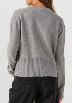 CLOSED lichtgrijze trui v neck cardigan lichtgrijs Clearance