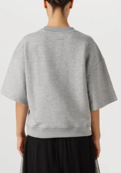 DANTE6 lichtgrijze sweater rogue kimono sleeve sweater lichtgrijs Discount