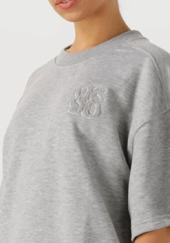 DANTE6 lichtgrijze sweater rogue kimono sleeve sweater lichtgrijs Discount