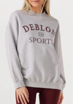 DEBLON SPORTS lichtgrijze sweater lilou sweater lichtgrijs Outlet