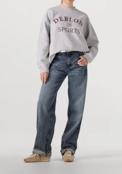DEBLON SPORTS lichtgrijze sweater lilou sweater lichtgrijs Outlet
