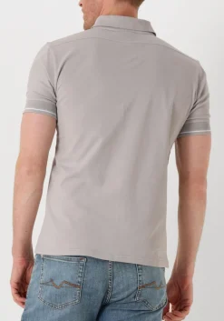 GENTI lichtgrijze polo polo 3 button ss j2001-1212 lichtgrijs Hot