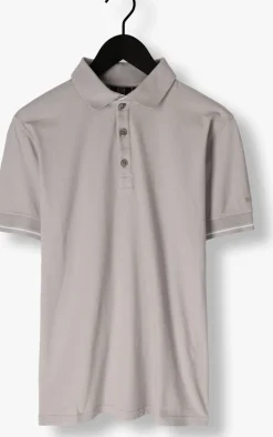 GENTI lichtgrijze polo polo 3 button ss j2001-1212 lichtgrijs Hot