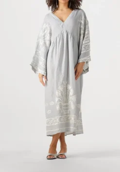 GREEK ARCHAIC KORI lichtgrijze maxi jurk 430582 lichtgrijs Hot