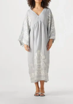 GREEK ARCHAIC KORI lichtgrijze maxi jurk 430582 lichtgrijs Hot