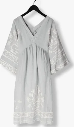GREEK ARCHAIC KORI lichtgrijze maxi jurk 430582 lichtgrijs Hot