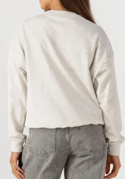 HAUTE L'AMITIÉ lichtgrijze haute l'amitié trui college curve sweat lichtgrijs Online