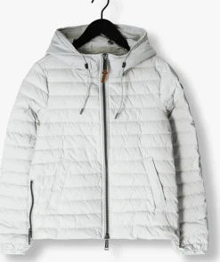 MOSCOW lichtgrijze gewatteerde jas 10-08-adriana-1 lichtgrijs Discount