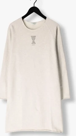 PENN & INK lichtgrijze midi jurk dress print lichtgrijs Clearance