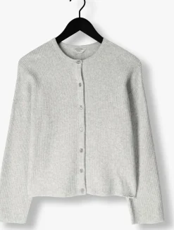 PENN & INK lichtgrijze vest cardigan w25b345 lichtgrijs Discount