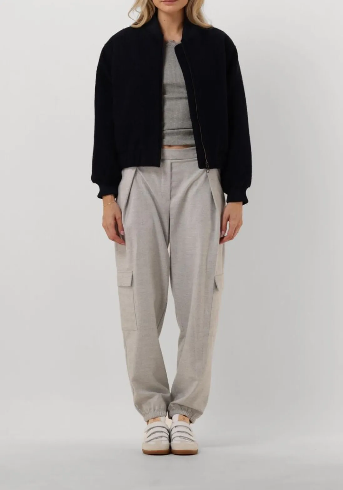 ROSEMUNDE lichtgrijze top babette silk t-shirt lace lichtgrijs Sale