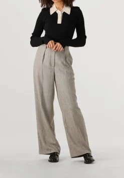 SECOND FEMALE lichtgrijze pantalon jun trousers lichtgrijs