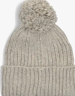 UGG lichtgrijze muts chunky rib beanie knit pom set lichtgrijs Sale